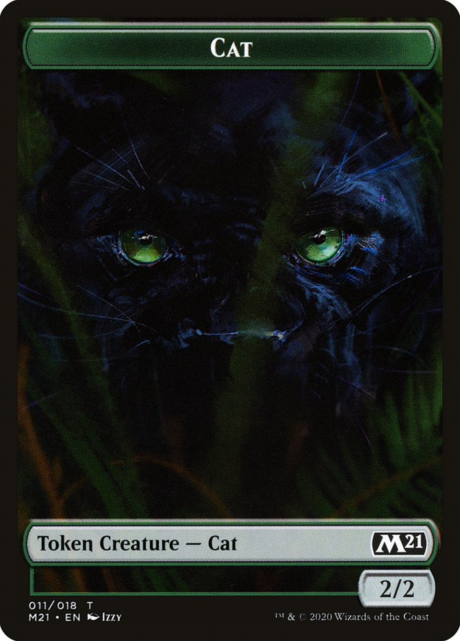 Cat Token (011/018) [Core Set 2021 Tokens] | Good Games Modbury