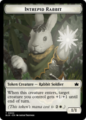 Wall // Intrepid Rabbit Double-Sided Token [Bloomburrow Tokens] | Good Games Modbury