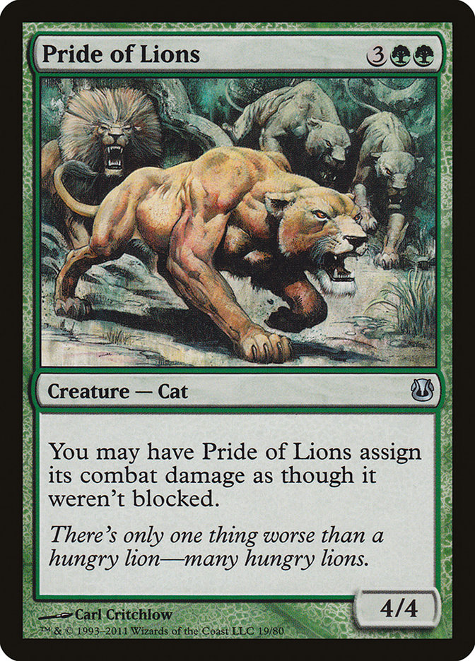 Pride of Lions 19/80 (Duel Decks: Ajani vs. Nicol Bolas)  | Good Games Modbury