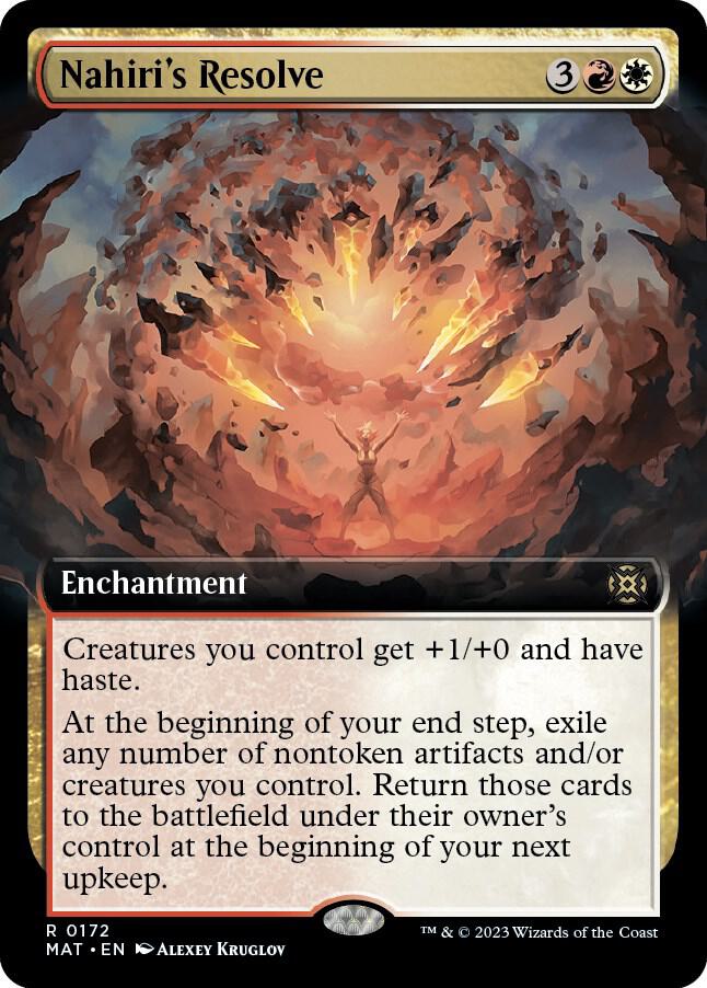 Nahiri's Resolve 172/50 (March of the Machine: The Aftermath)  - Extended Art Foil | Good Games Modbury