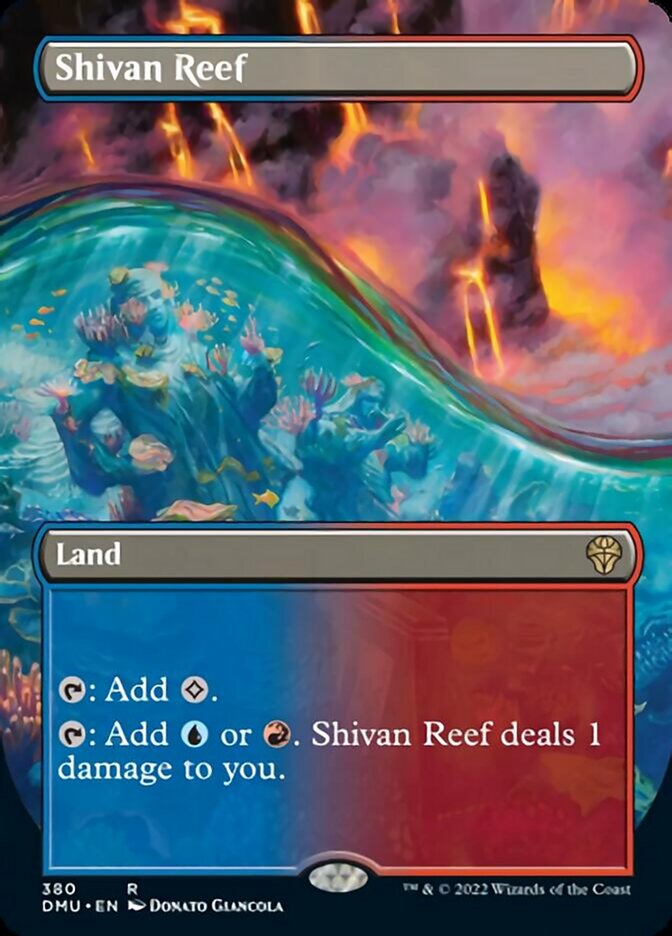 Shivan Reef (Borderless Alternate Art) [Dominaria United] | Good Games Modbury
