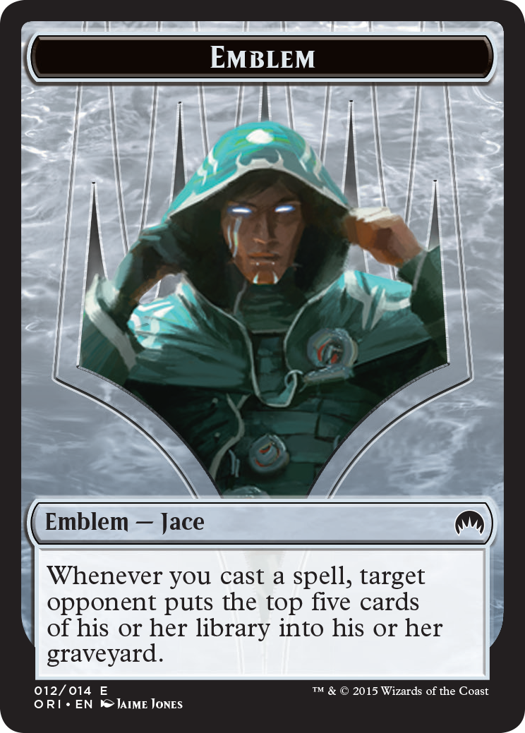 Pest // Jace, Telepath Unbound Emblem Double-Sided Token [Secret Lair: From Cute to Brute Tokens] | Good Games Modbury