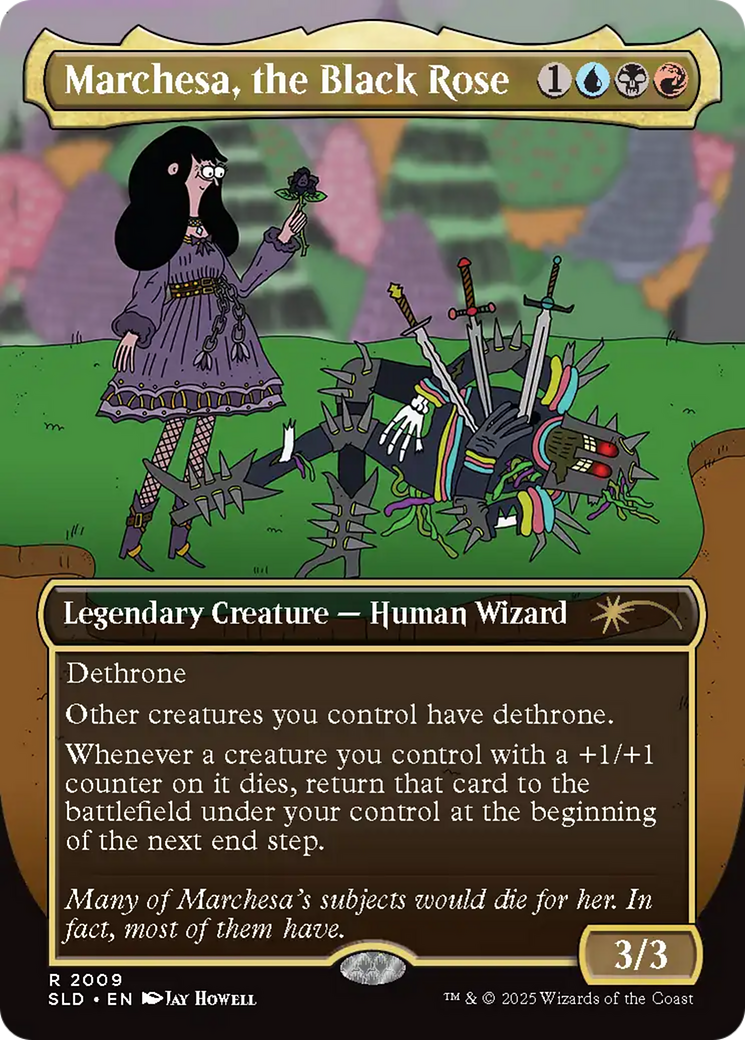 Marchesa, the Black Rose (Rainbow Foil) [Secret Lair Drop Series] | Good Games Modbury