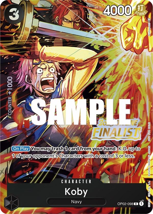 Koby (Offline Regional 2023) [Finalist] [One Piece Promotion Cards] | Good Games Modbury