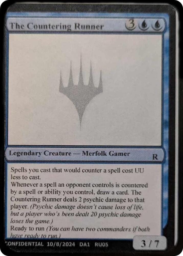 The Countering Runner RU05b/477 (Un-Known Event Playtest Cards)  | Good Games Modbury