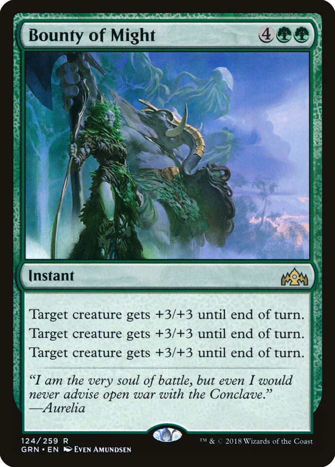 Bounty of Might 124/259 (Guilds of Ravnica)  - Foil | Good Games Modbury