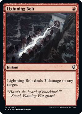 Lightning Bolt 187 (Commander Legends: Battle for Baldur's Gate)  - Foil | Good Games Modbury