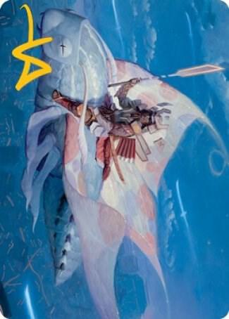 Sky Blessed Samurai Art Card Gold Stamped Signature 19 (Art Series: Kamigawa: Neon Dynasty)  | Good Games Modbury