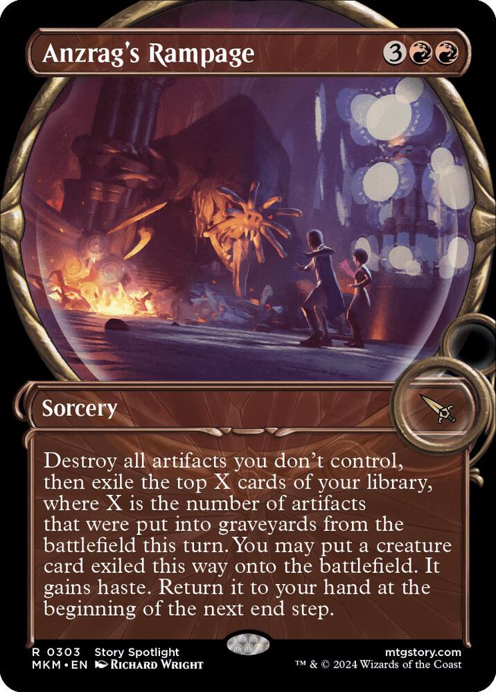 Anzrag's Rampage 303/286 (Murders at Karlov Manor)  - Showcase Foil | Good Games Modbury