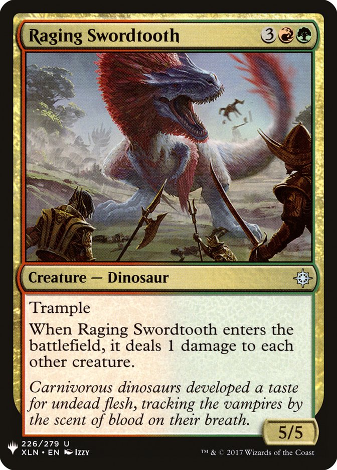 Raging Swordtooth [Mystery Booster] | Good Games Modbury