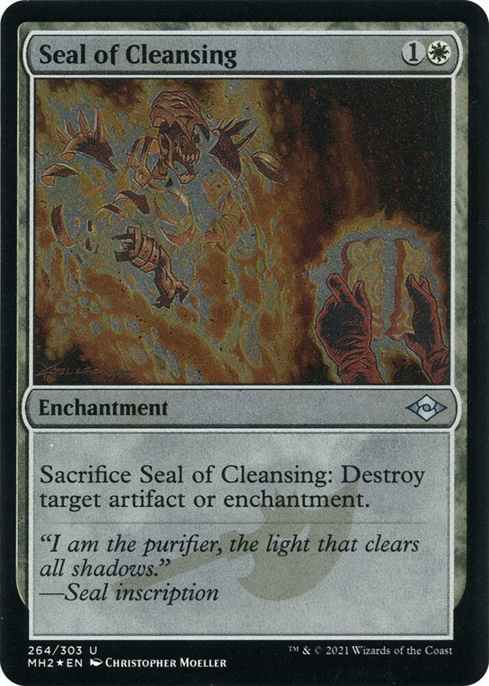 Seal of Cleansing 264 (Modern Horizons 2)  - Etched Foil | Good Games Modbury