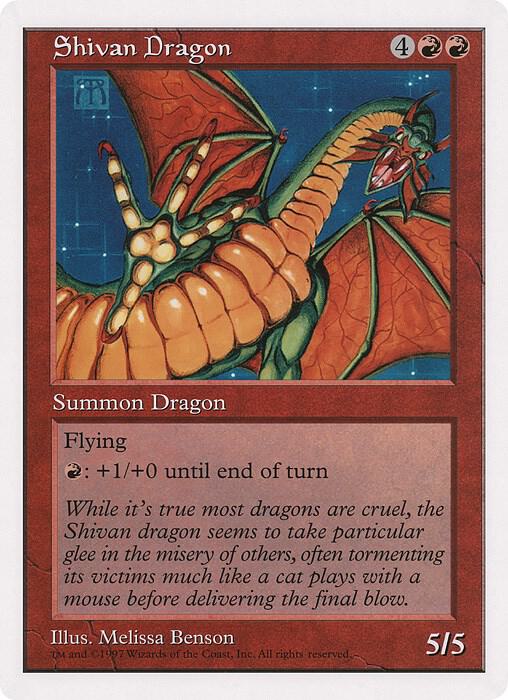 Shivan Dragon The Duelist Magazine  (Oversize Cards)  | Good Games Modbury