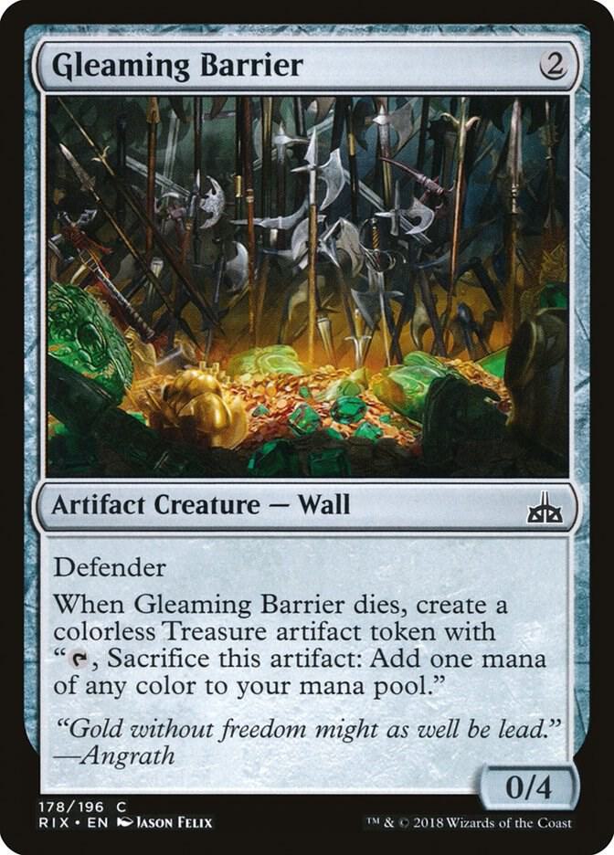 Gleaming Barrier 178/196 (Rivals of Ixalan)  - Foil | Good Games Modbury
