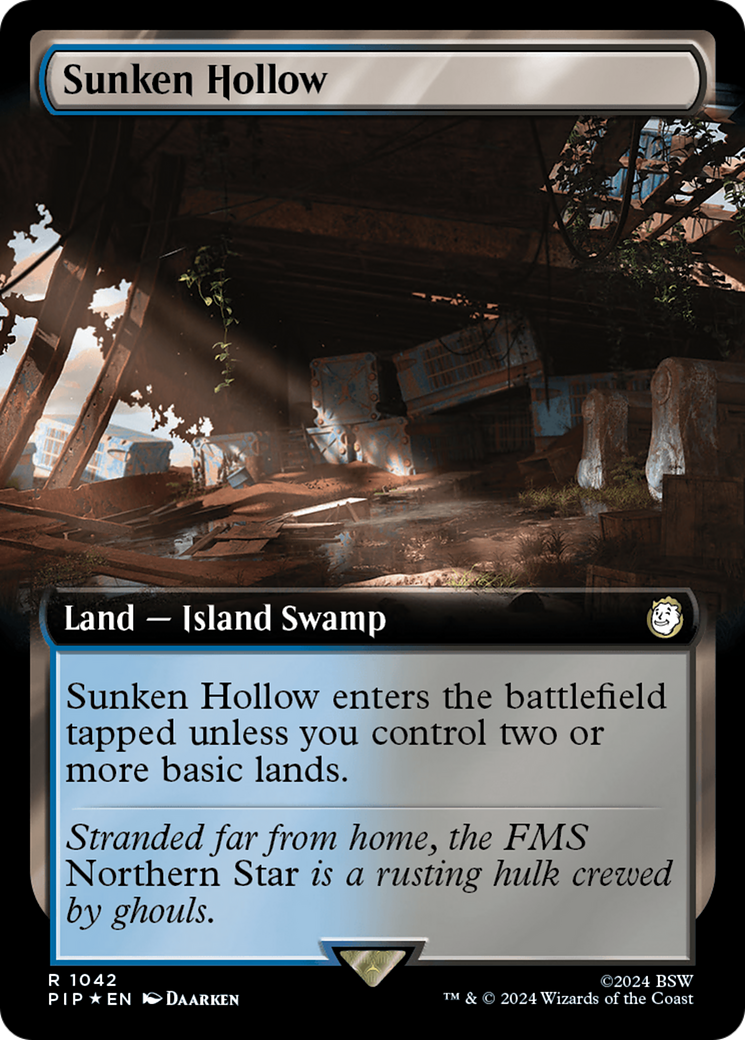Sunken Hollow (Extended Art) (Surge Foil) [Fallout] | Good Games Modbury