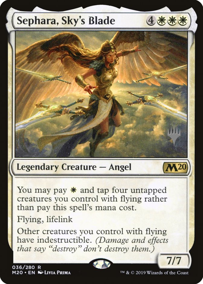 Sephara, Sky's Blade (Promo Pack) [Core Set 2020 Promos] | Good Games Modbury