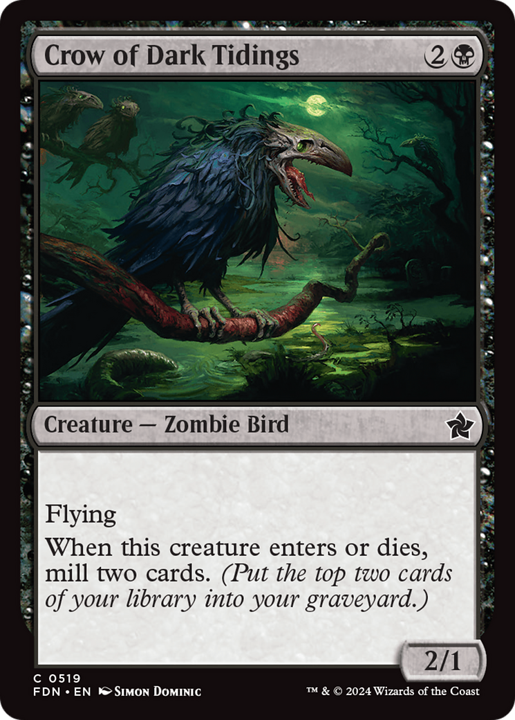 Crow of Dark Tidings [Foundations] | Good Games Modbury