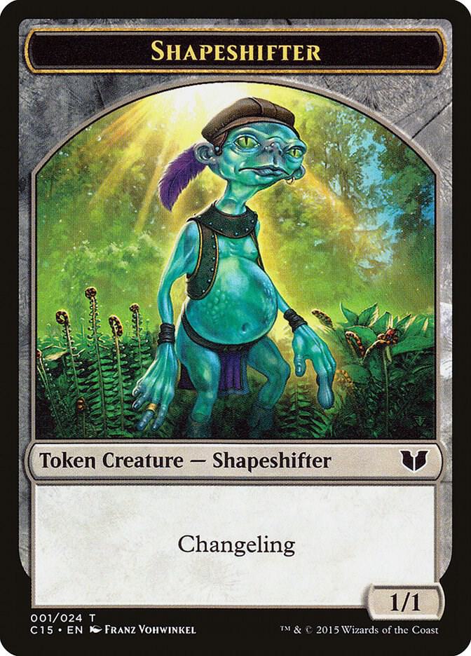 Shapeshifter Shapeshifter Double Sided Token 1 // 1 (Commander 2015)  | Good Games Modbury