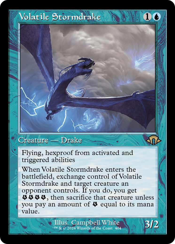 Volatile Stormdrake (Retro) [Modern Horizons 3] | Good Games Modbury