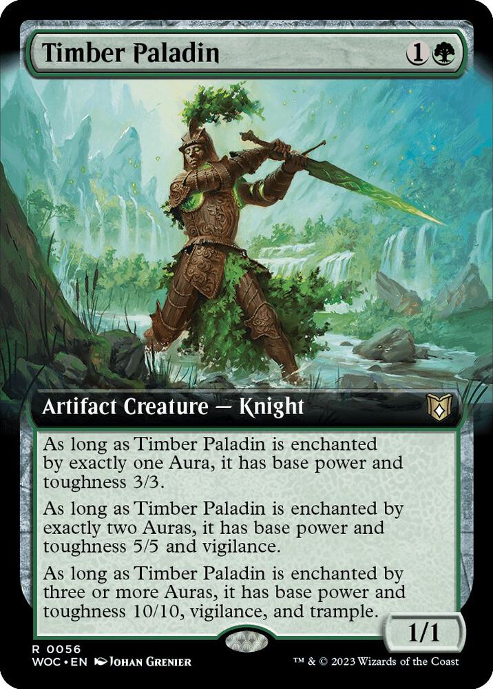 Timber Paladin 56/173 (Commander: Wilds of Eldraine)  - Extended Art | Good Games Modbury
