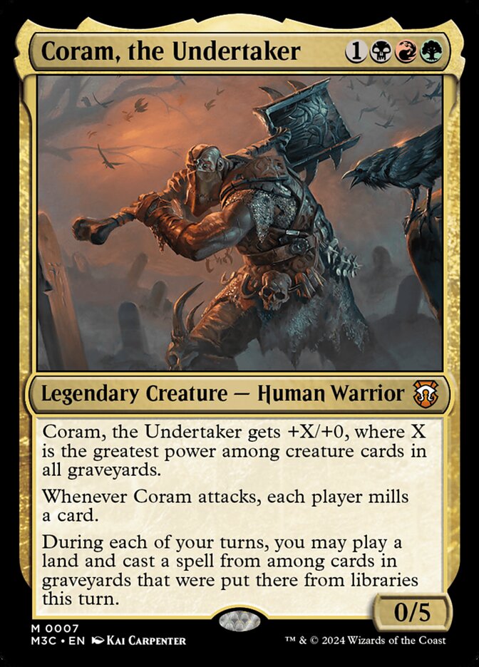 Coram, the Undertaker 7/411 (Commander: Modern Horizons 3)  - Foil | Good Games Modbury