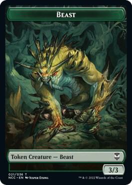 Beast Saproling Double Sided Token 21 // 28 (Commander: Streets of New Capenna)  | Good Games Modbury