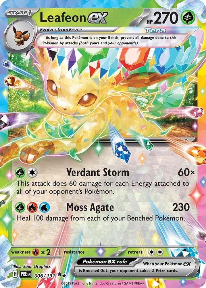 Leafeon ex (006/131) [Scarlet & Violet: Prismatic Evolutions] | Good Games Modbury