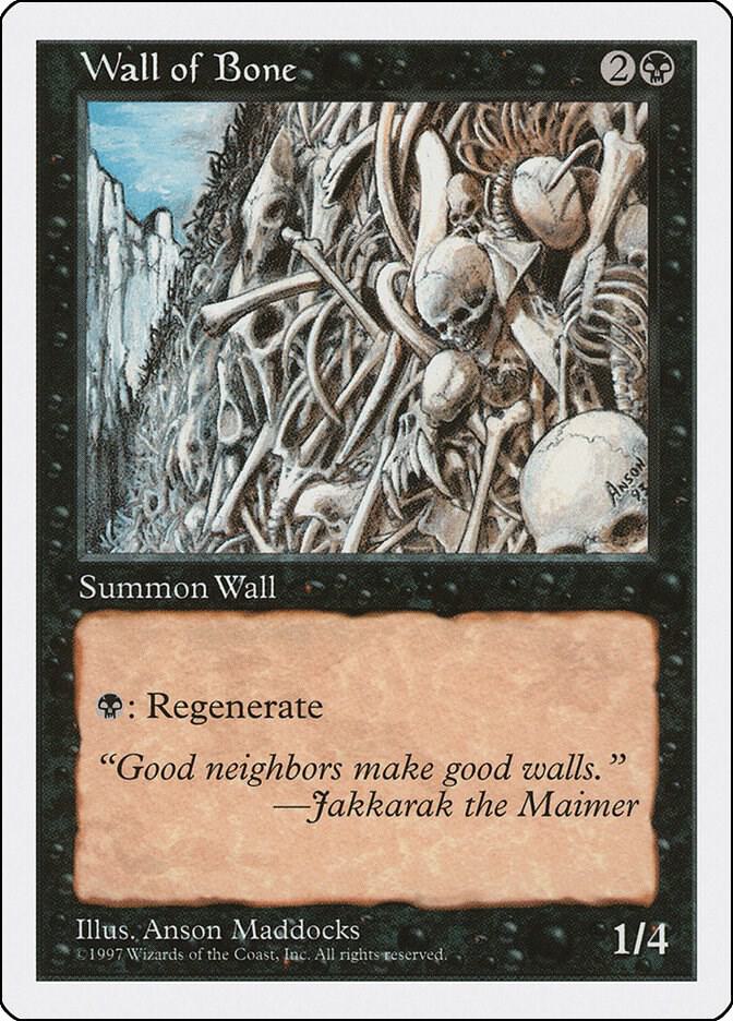 Wall of Bone 203/455 (Fifth Edition)  | Good Games Modbury