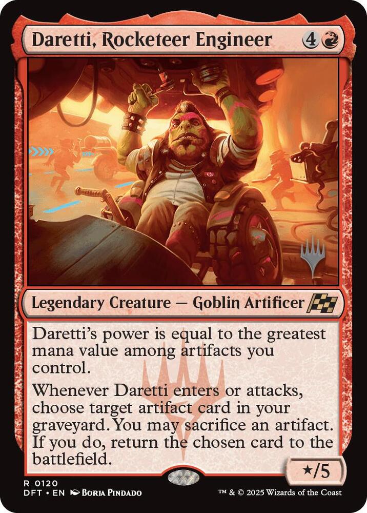 Daretti Rocketeer Engineer 120 (Promo Pack: Aetherdrift)  - Foil | Good Games Modbury