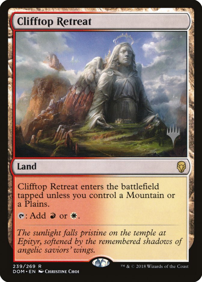 Clifftop Retreat (Promo Pack) [Dominaria Promos] | Good Games Modbury