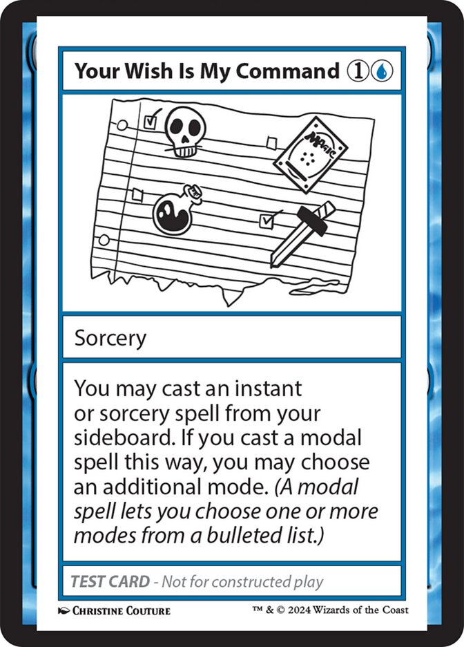 Your Wish Is My Command 540/390 (Mystery Booster 2 Playtest Cards)  | Good Games Modbury