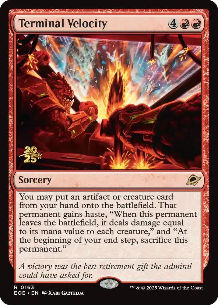 Terminal Velocity 163s/160 (Prerelease Cards)  - Foil | Good Games Modbury