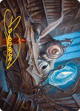 Unblinking Observer Art Card Gold Stamped Signature 31 (Art Series: Innistrad: Midnight Hunt)  | Good Games Modbury
