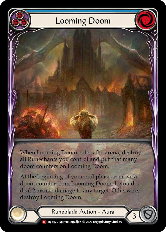 Looming Doom (Extended Art) [DYN175] (Dynasty)  Rainbow Foil | Good Games Modbury