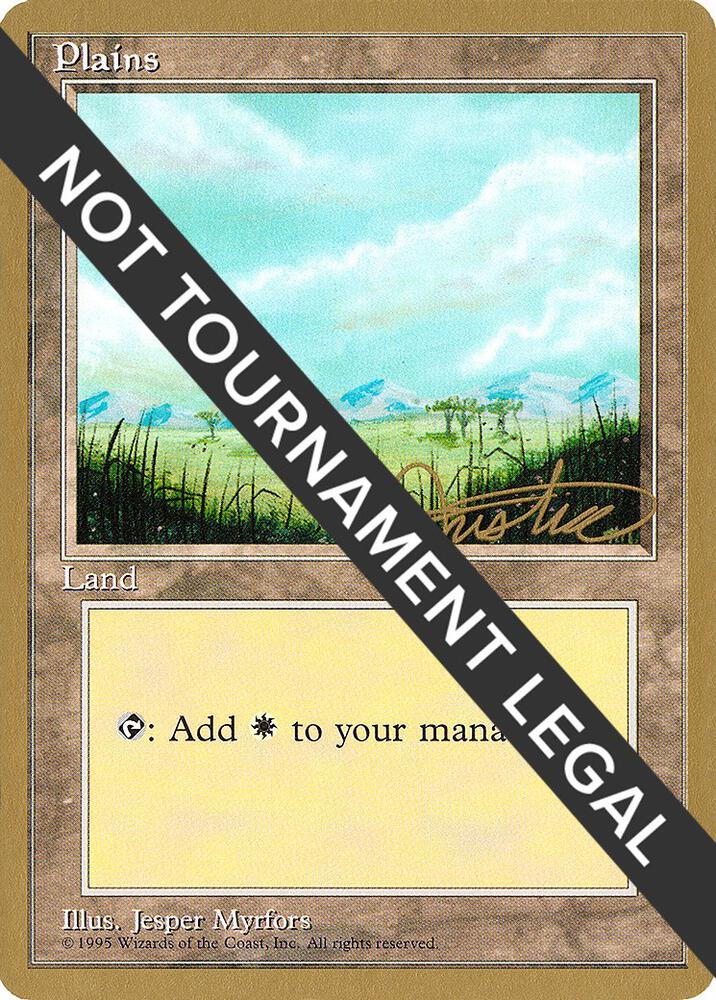 Plains B 1996 Mark Justice 4ED mj365/308 (World Championship Decks)  | Good Games Modbury