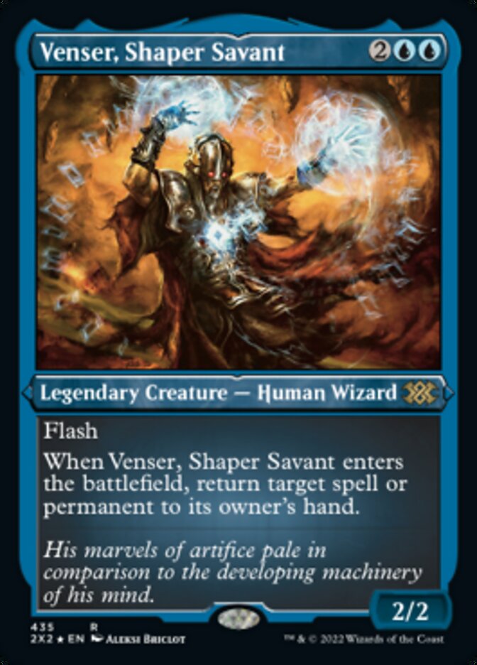 Venser, Shaper Savant (Foil Etched) [Double Masters 2022] | Good Games Modbury