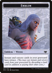 Shapeshifter (001) // Wrenn and Six Emblem (021) Double-Sided Token [Modern Horizons Tokens] | Good Games Modbury