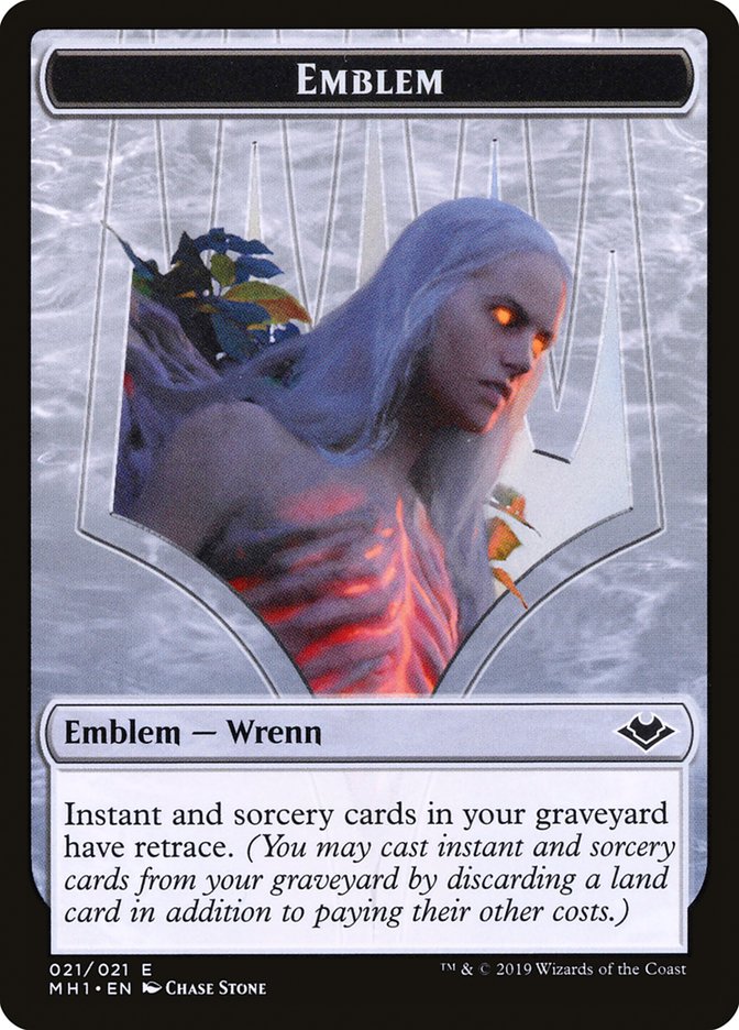 Elemental (008) // Wrenn and Six Emblem (021) Double-Sided Token [Modern Horizons Tokens] | Good Games Modbury