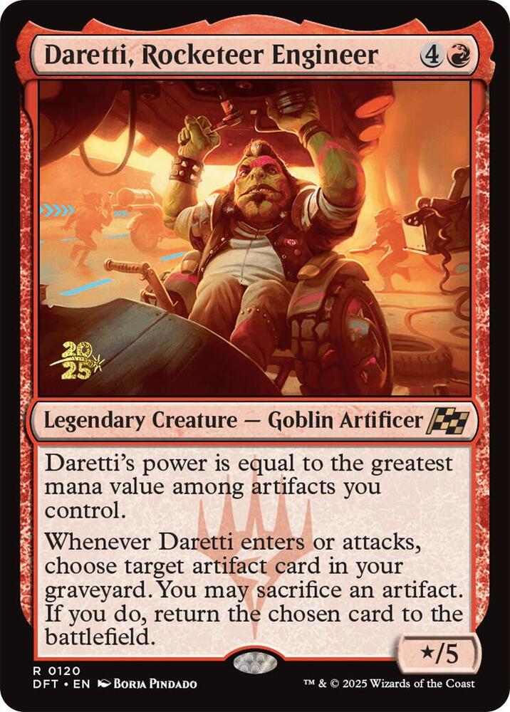 Daretti Rocketeer Engineer 120s/160 (Prerelease Cards)  - Foil | Good Games Modbury