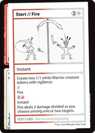 Start // Fire (2021 Edition) [Mystery Booster Playtest Cards] | Good Games Modbury
