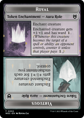 Copy // Royal Role / Virtuous Role Double-Sided Token [Wilds of Eldraine Commander Tokens] | Good Games Modbury