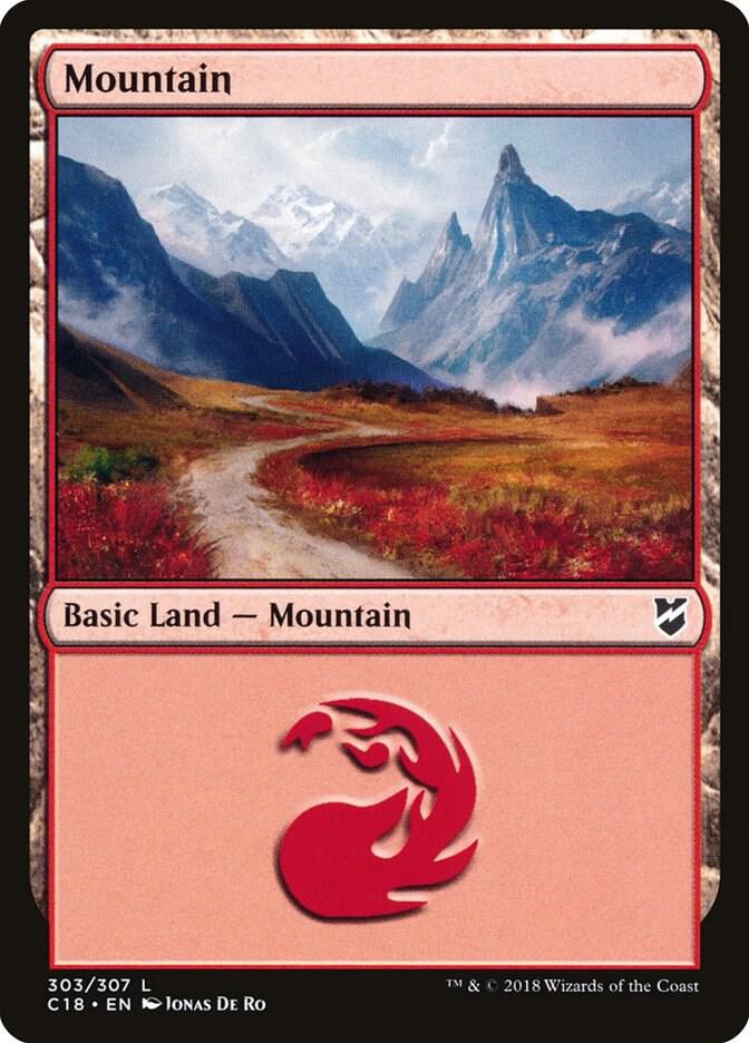 Mountain 303/307 (Commander 2018)  | Good Games Modbury