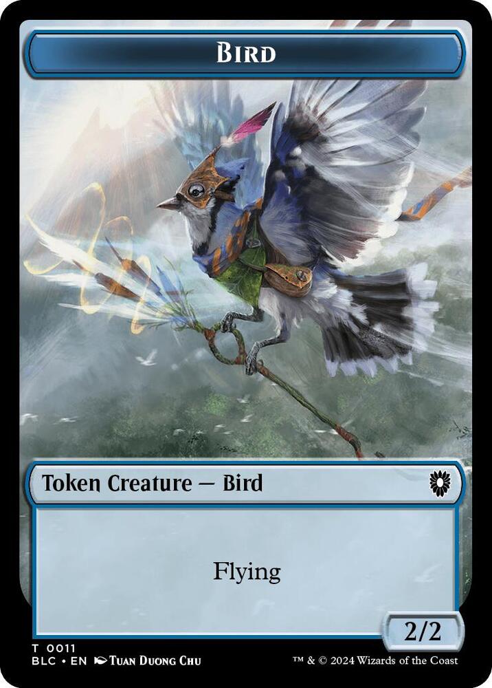 Bird 0011 Shark Double Sided Token 11 // 16 (Commander: Bloomburrow)  | Good Games Modbury