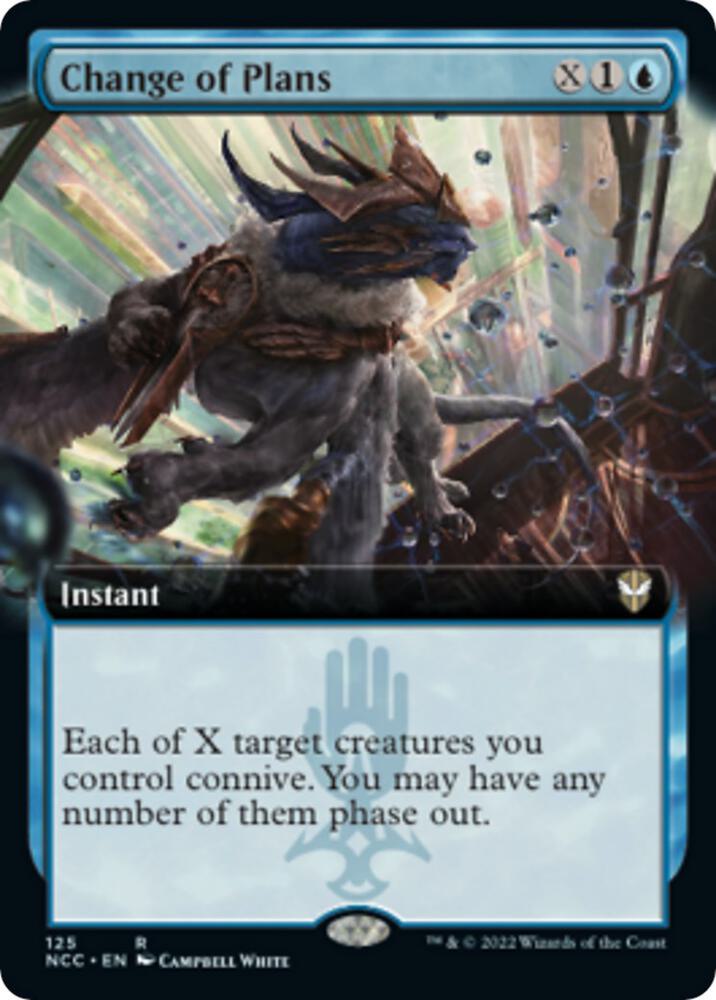Change of Plans Extended Art 125 (Commander: Streets of New Capenna)  | Good Games Modbury