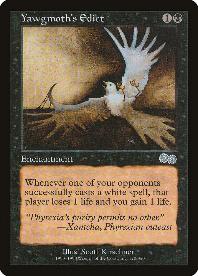 Yawgmoth's Edict [Urza's Saga] | Good Games Modbury
