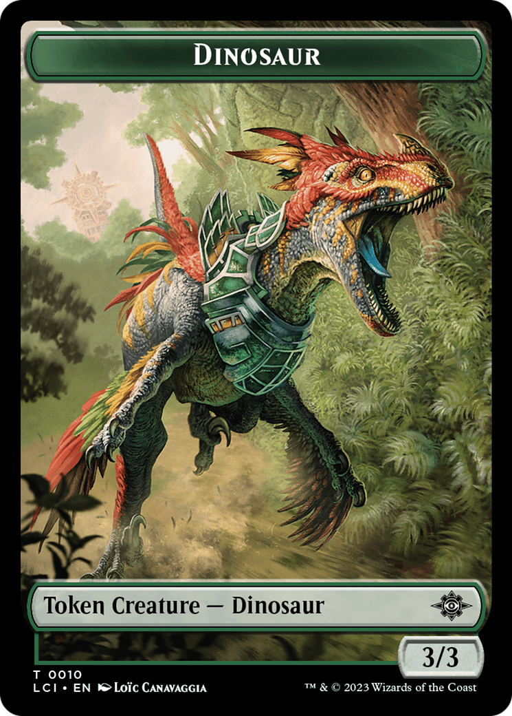 Dinosaur Egg // Dinosaur (0010) Double-Sided Token [The Lost Caverns of Ixalan Tokens] | Good Games Modbury