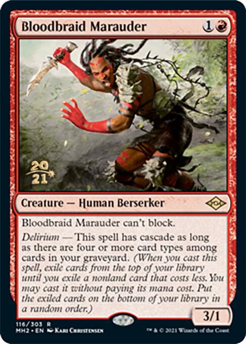 Bloodbraid Marauder 116s/86 (Prerelease Cards)  - Foil | Good Games Modbury
