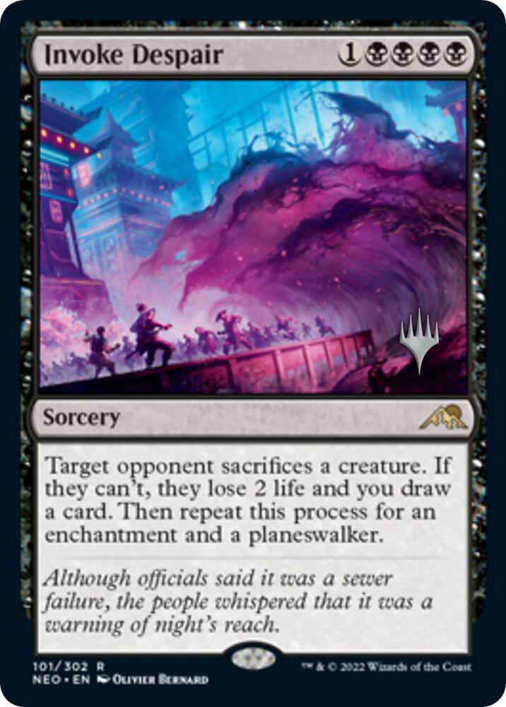 Invoke Despair 101 (Promo Pack: Kamigawa: Neon Dynasty)  - Foil | Good Games Modbury