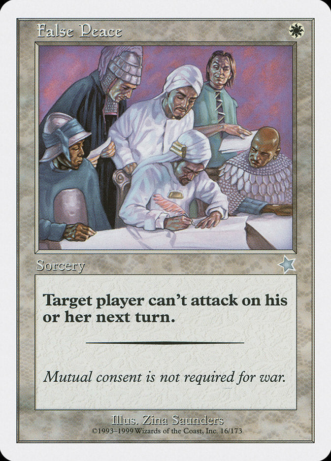 False Peace 16/173 (Starter 1999)  | Good Games Modbury