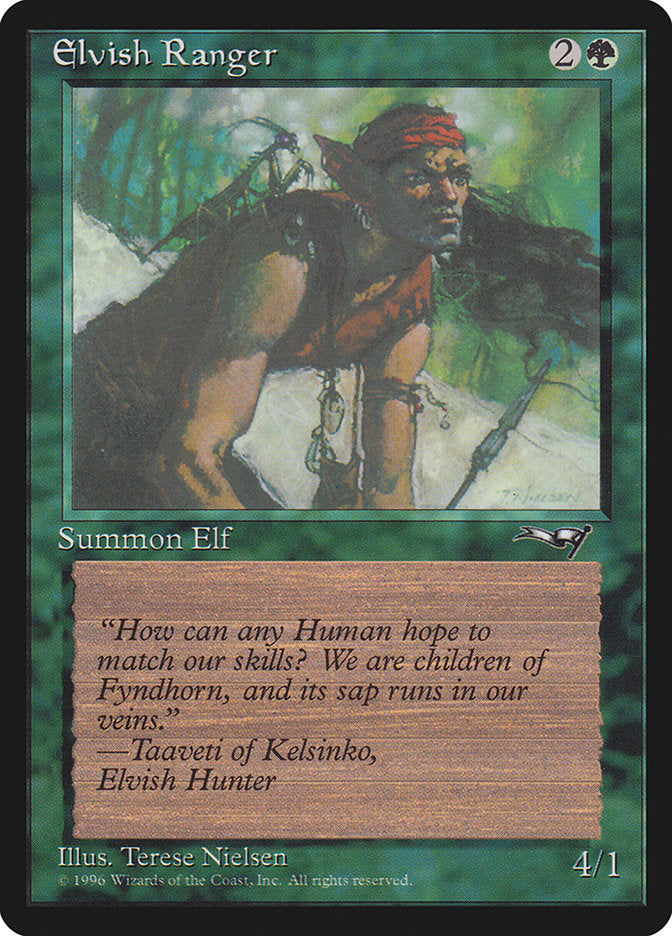 Elvish Ranger (Insect on Back) [Alliances] | Good Games Modbury