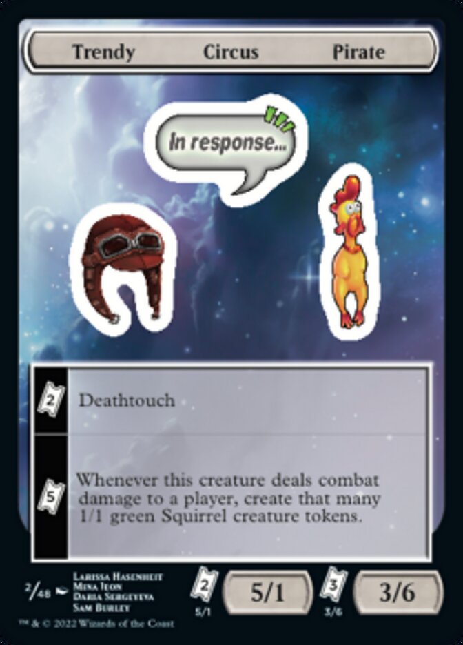 Trendy Circus Pirate [Unfinity Stickers] | Good Games Modbury